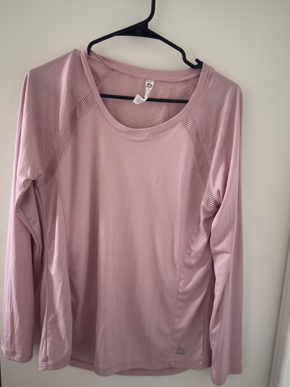 RBX Women's Long Sleeve Athletic Top - Light Pink